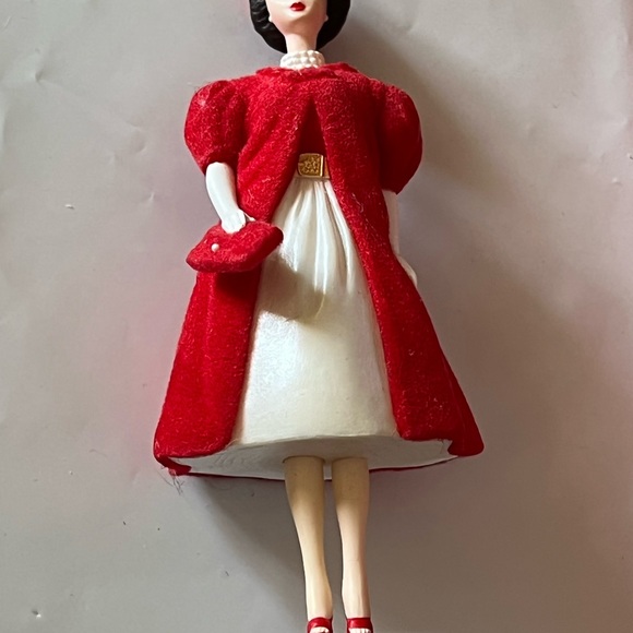 Vintage Silken Flame Barbie Doll Ornament Hallmark Ornament Vintage you Barbie - Picture 10 of 11